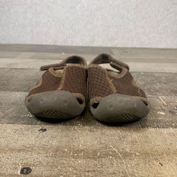Crocs Little kids Size 9 Swiftwater Sandals Brown Slingback Water Shoes Outdoor - Picture 3 of 10